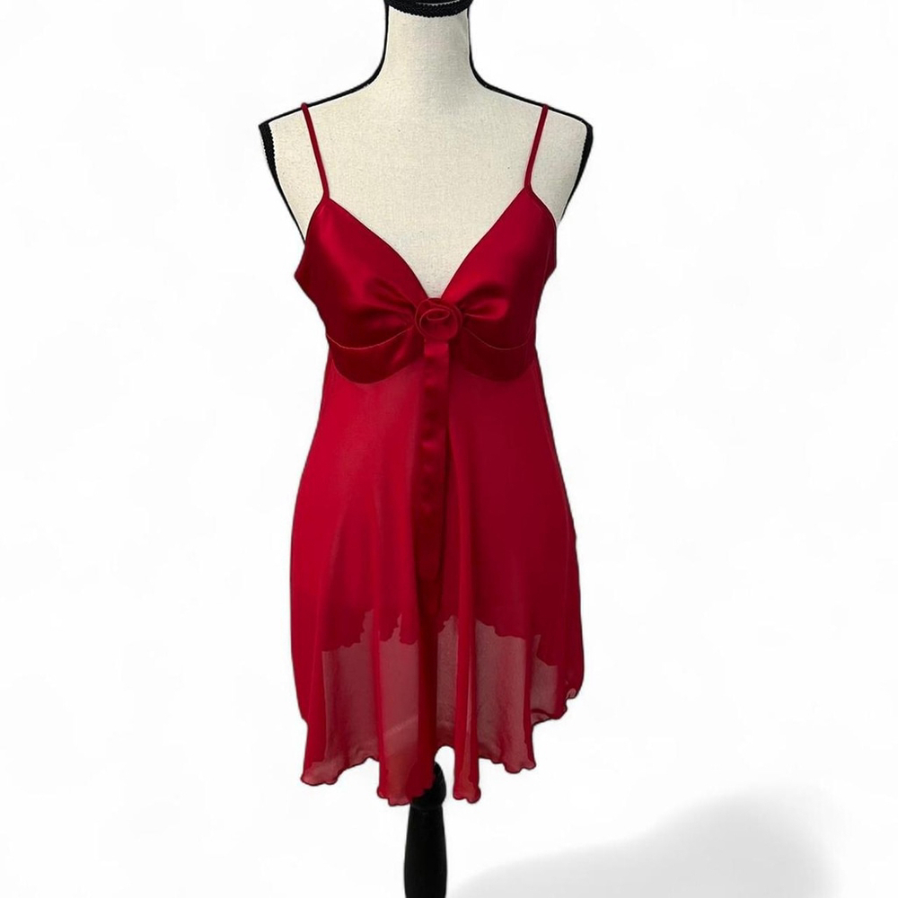 Y2k Victoria's Secret Red Babydoll Lingerie - Size S